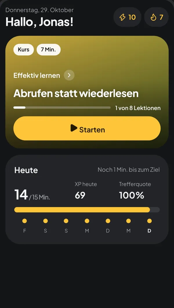 Lerne alles – Happen für Happen