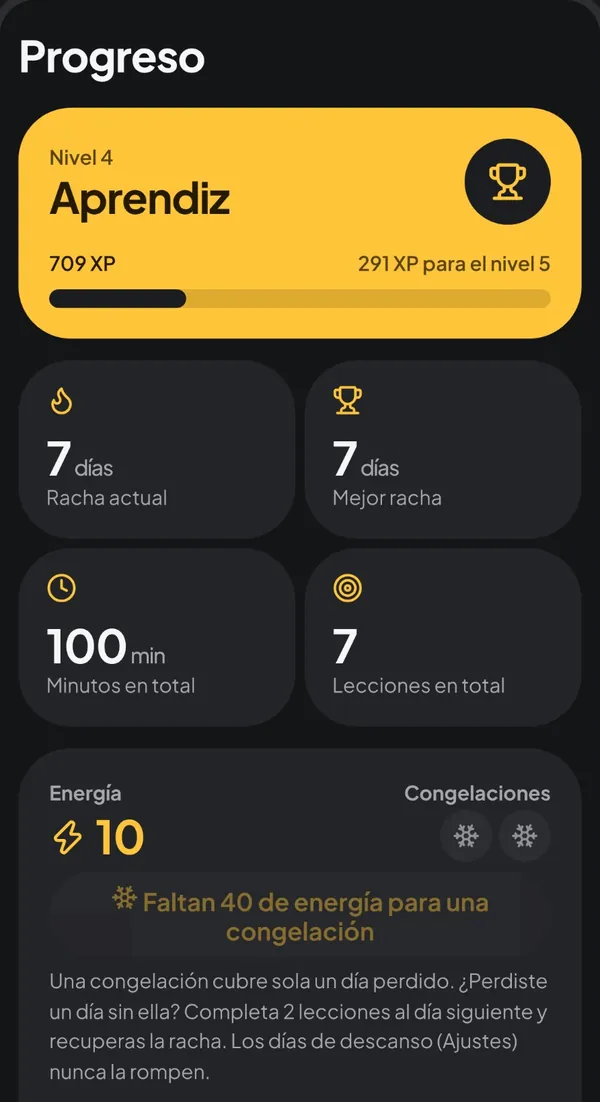 Mantén tu racha