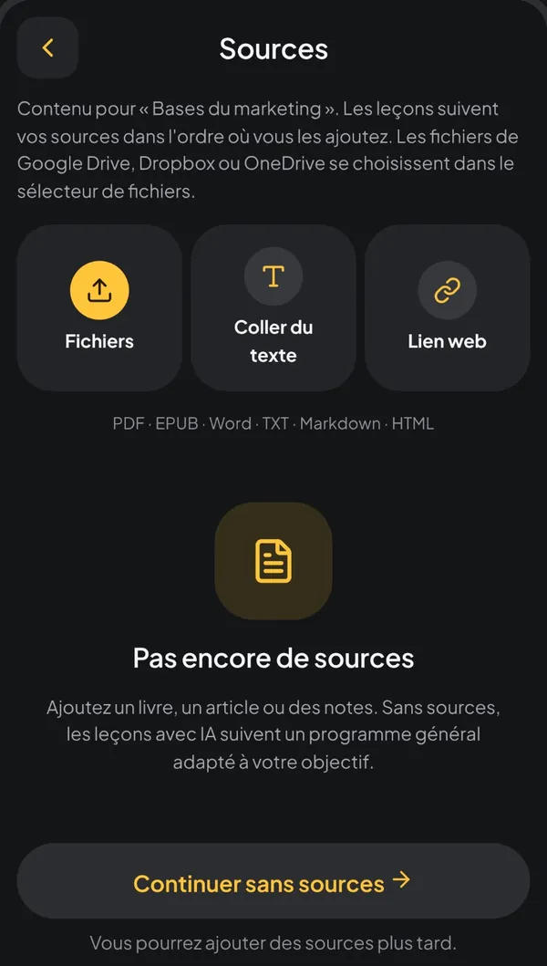 Tes livres deviennent des leçons